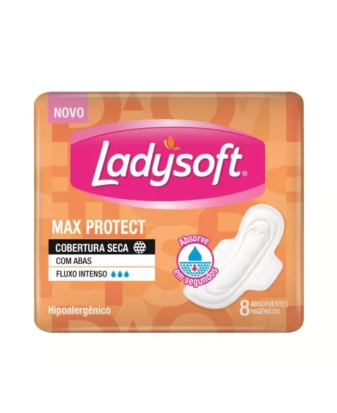 ABSORVENTE LADYSOFT MAX SECA C/AB C/8