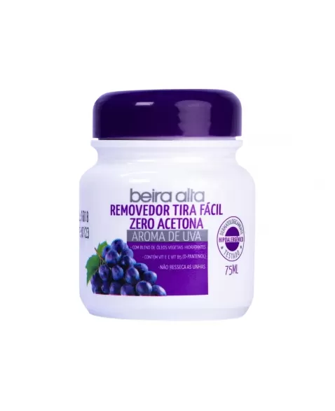 REMOVEDOR TIRA FACIL ZERO ACETONA BEIRA ALTA UVA 75ML