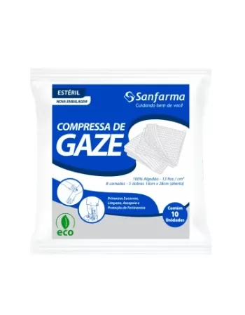 COMP GAZE SANFARMA ESTERIL 13F 240X10 ECO