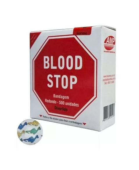 BLOOD STOP BANDAGEM ANTISSEPTICA INFANTIL C/500