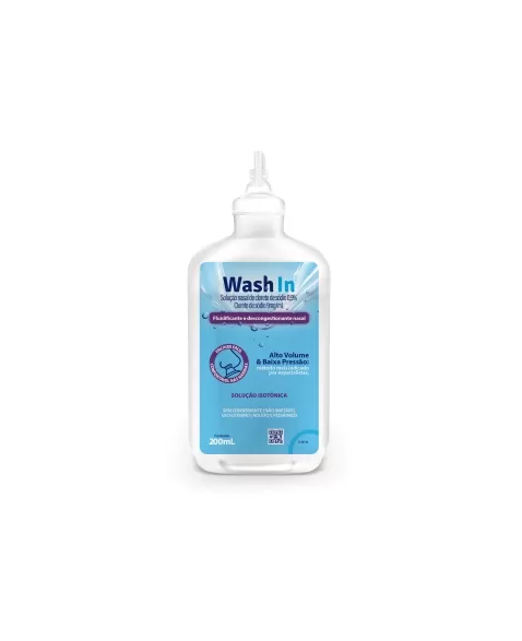 WASH IN SOLUCAO NASAL 200ML C/TAMPA LACRE C/24