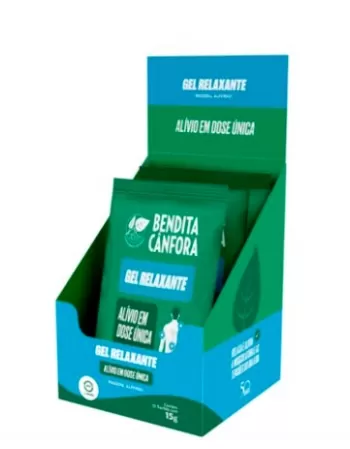 BENDITA CANFORA BRAVIR GEL RELAXANTE SACHE 15G DISPLAY C/10