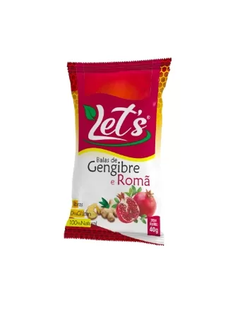 BALA SMELLS GENGIBRE E ROMA DISPLAY C/12 PACOTES DE 40G