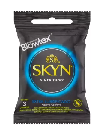 PRESERVATIVO SKYN EXTRA LUBTIFICADO C/3