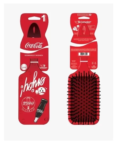 ESC DE CABELO CONDOR RAQUETE COCA COLA