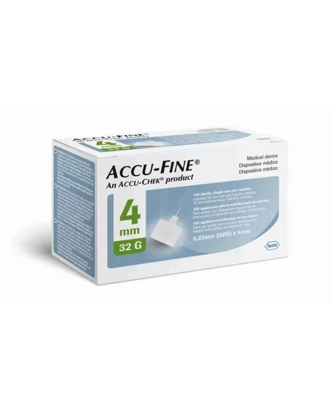 AGULHA P/CANETA ACCU-FINE 32GX4 C/100