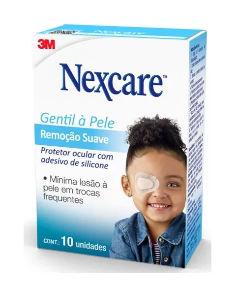 PROTETOR OCULAR NEXCARE REMOCAO SUAVE INFANTIL C/10