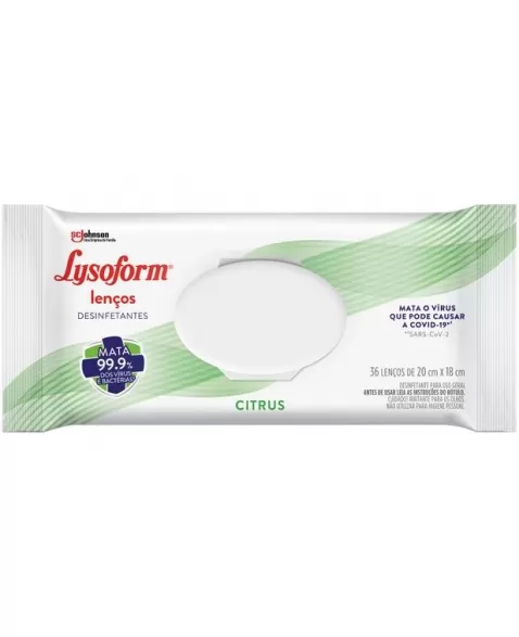 LYSOFORM LENÇO DESINF CITRUS