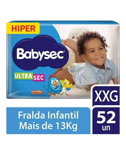 FRALDA BABYSEC ULTRA HIPER C/52 - XXG