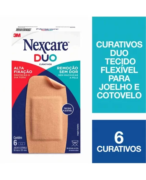 CURATIVO NEXCARE JOELHO E COTOVELO DUO 50 X 101 C/6