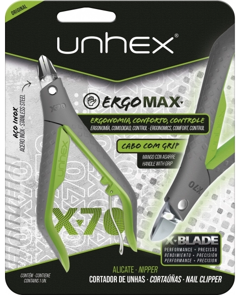 ALICATE UNHAS UNHEX X70 VERDE LIMAO