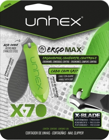 CORTADOR UNHAS UNHEX X70 VERDE LIMAO