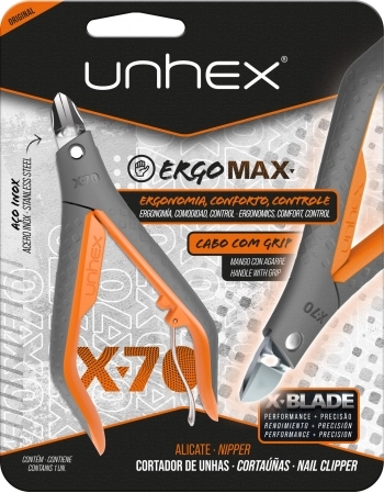 ALICATE UNHAS UNHEX X70 LARANJA