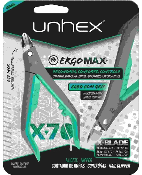 ALICATE UNHAS UNHEX X70 VERDE