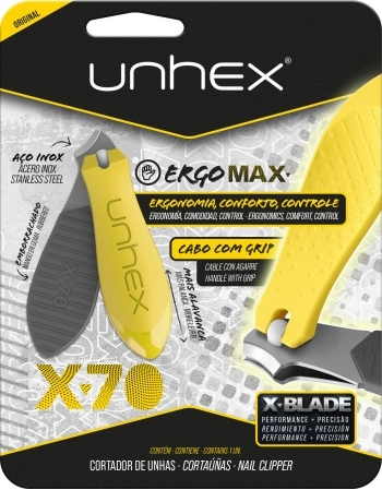 CORTADOR UNHA UNHEX X70 AMARELO