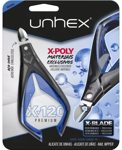 ALICATE UNHAS UNHEX X120 AZUL