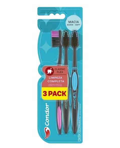 ESCOVA DENTAL CONDOR CLASSIC FLEX 3 PACK